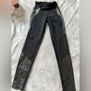 Spanx Black Faux Leather Leggings